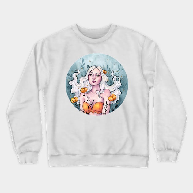 Orange blossoms Crewneck Sweatshirt by Ellen Wilberg